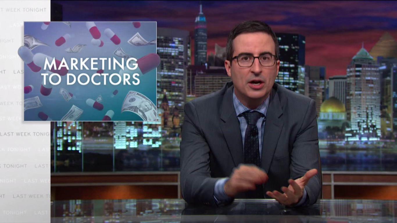 John Oliver: Drug company marketing strategies and what they mean for you