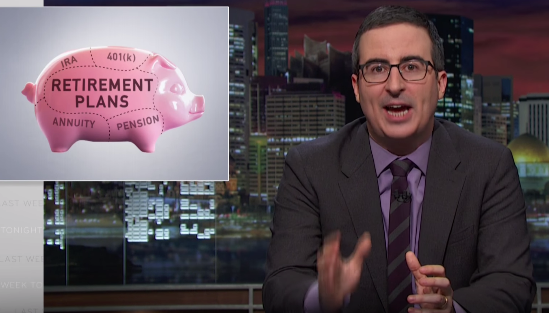 John Oliver: Be careful about how you save for retirement