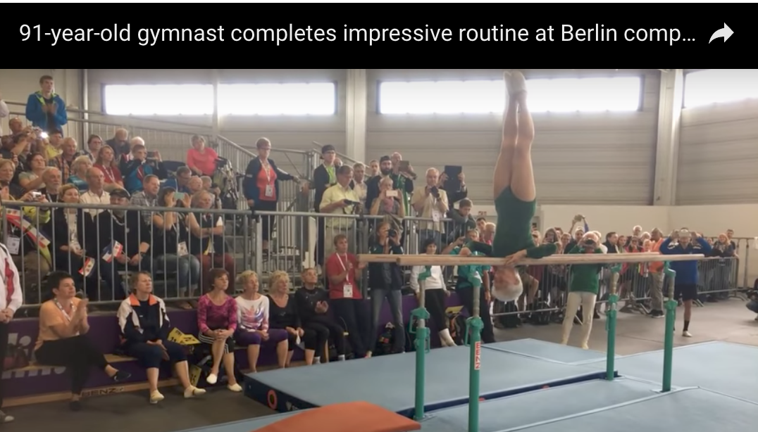91-year old gymnast competes in Berlin