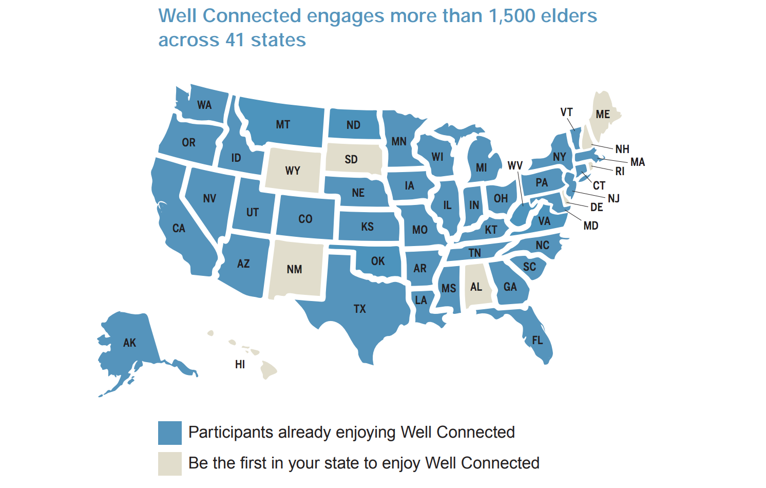 Well Connected provides companionship to older adults by phone