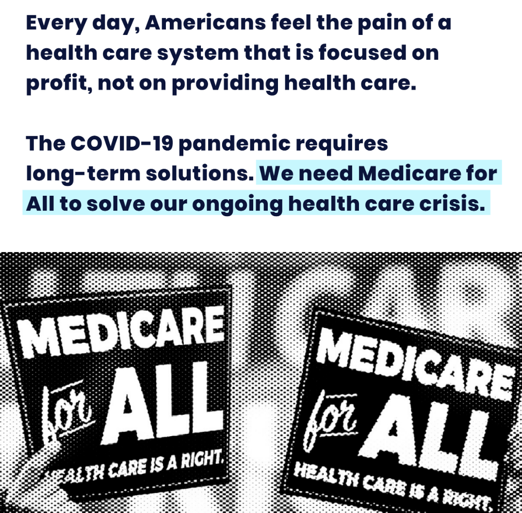Medicare for all would help us combat Covid-19